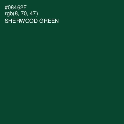 #08462F - Sherwood Green Color Image